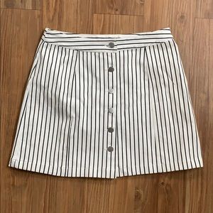 Striped mini skirt